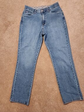 Lee Platinum Label Straight Leg Jeans, No Gap Comfort Waistband, Size 10P